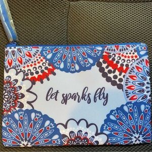Vera Bradley Red, white and Blue pouch!